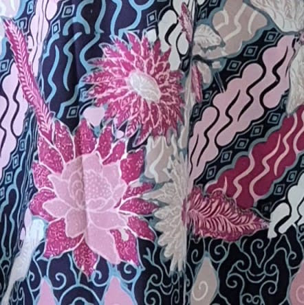 Batik Tulis V Neck Dress - XL