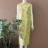 Classic Cheongsam Maxi Dress - L