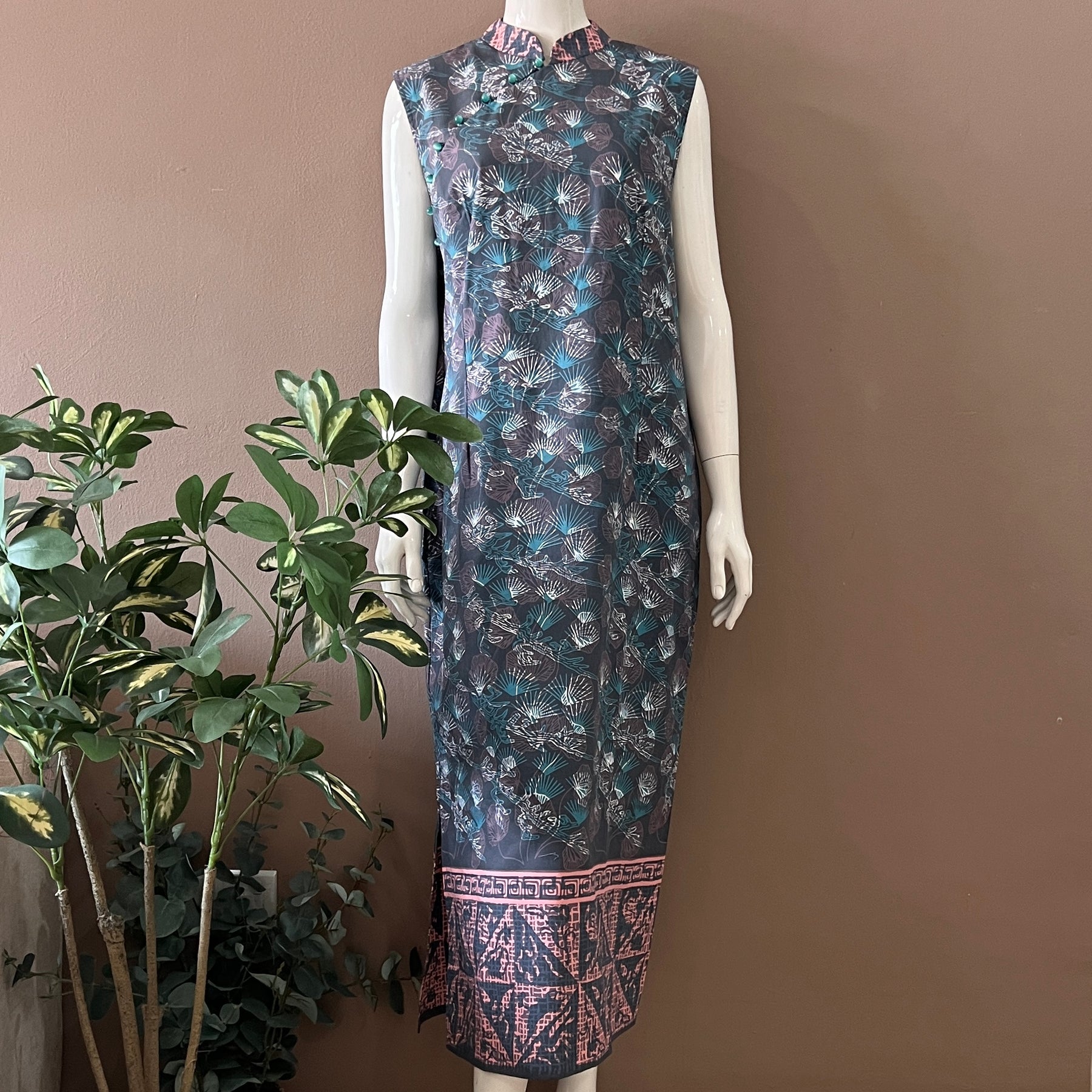 Classic Cheongsam Maxi Dress - XL