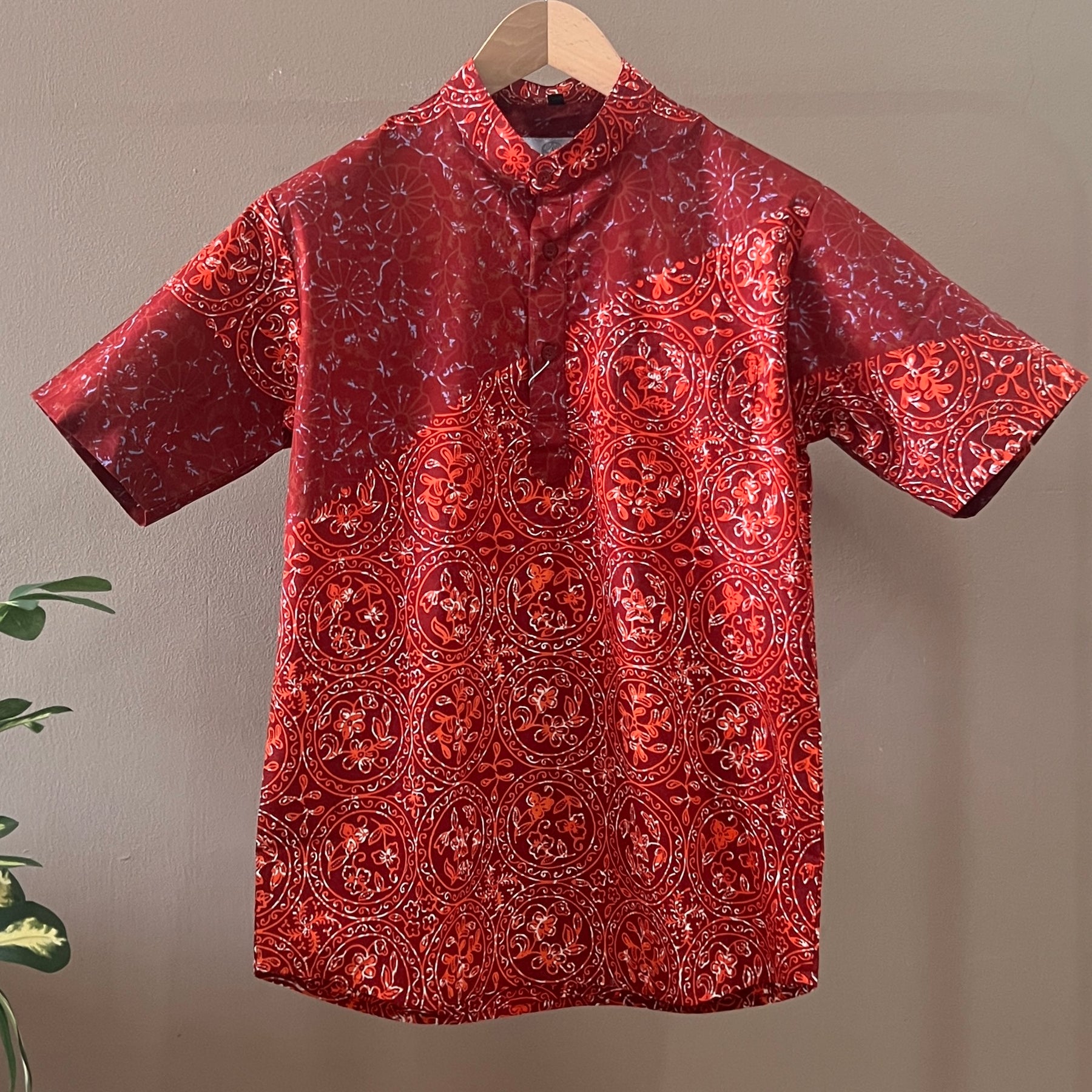 Batik Men's Mandarin Collar Shirt