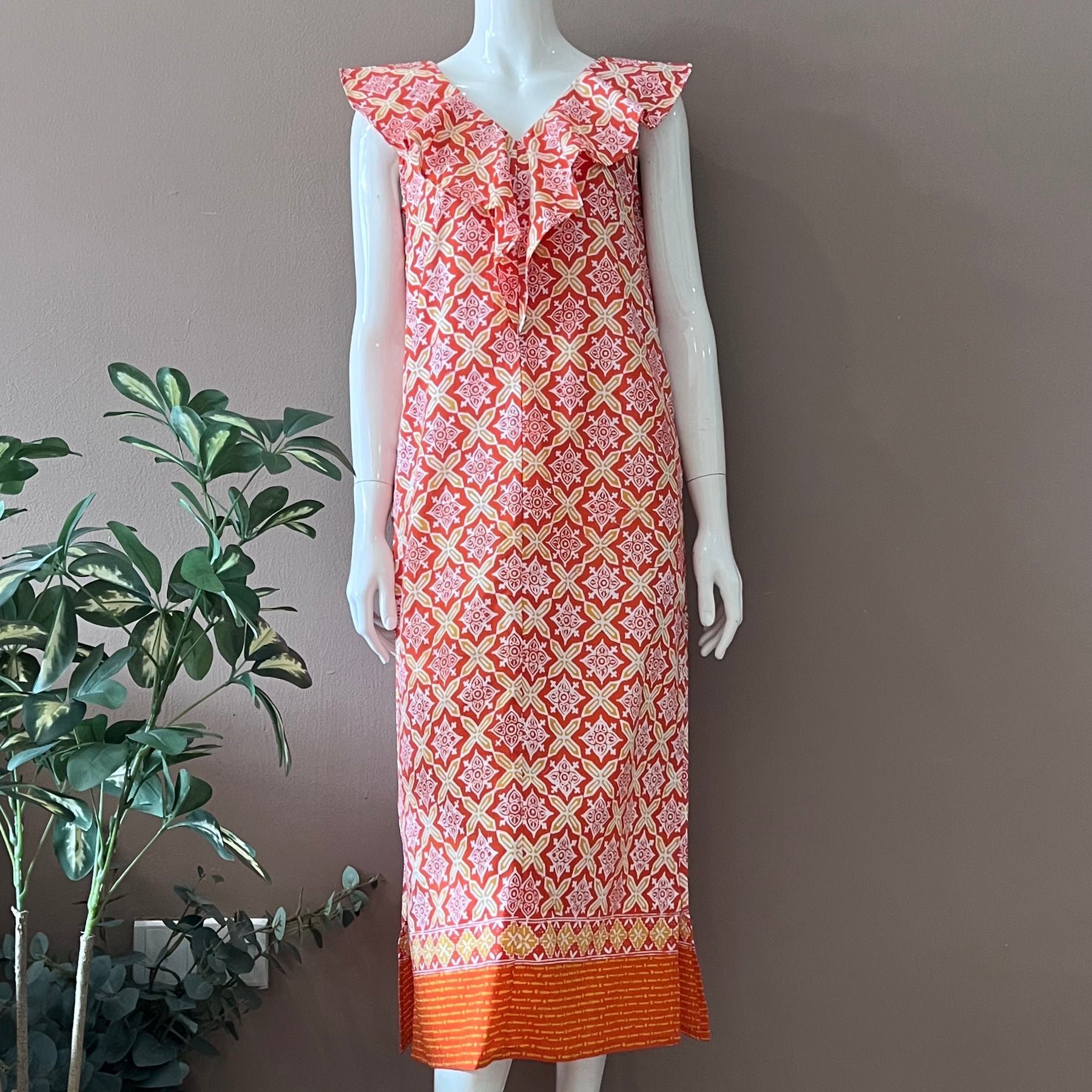 Summer Beach Maxi Batik Dress