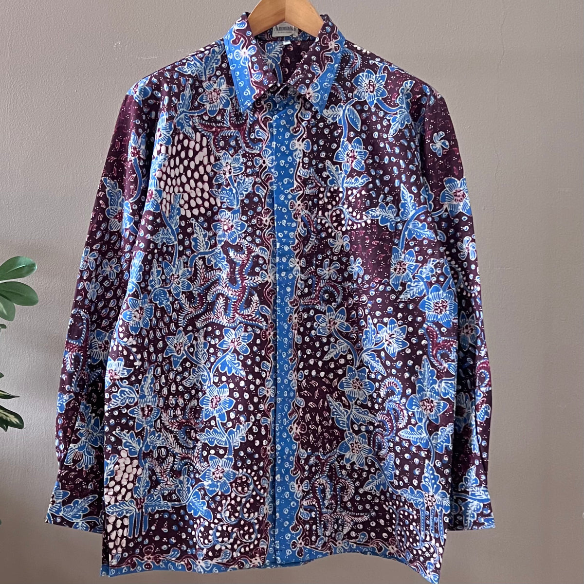 Premium Batik Tulis Select Men's Long Sleeve Shirt - XL