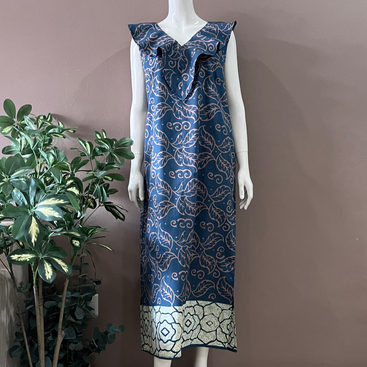 Summer Beach Maxi Batik Dress - XL