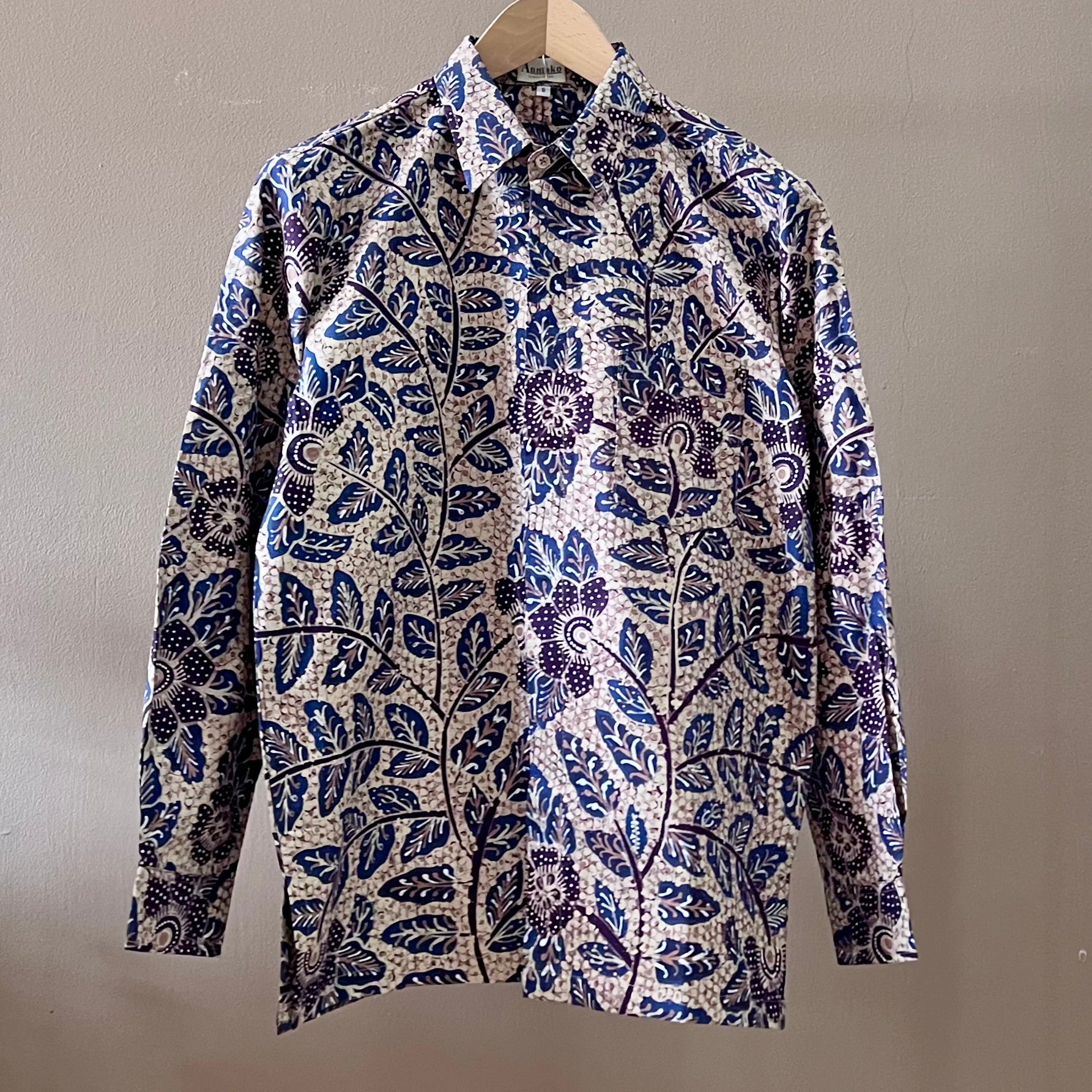 Batik Tulis Men's Select Long Sleeve Shirt - S