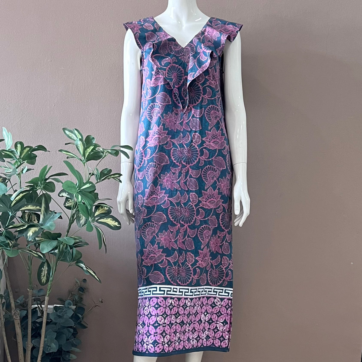 Summer Beach Maxi Batik Dress - XS