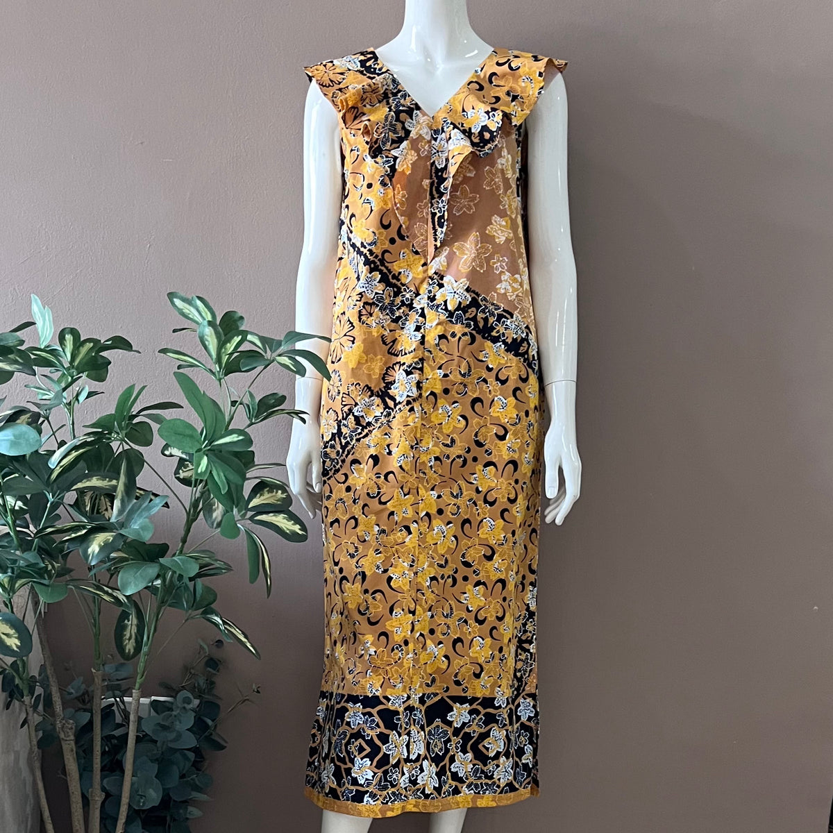 Summer Beach Maxi Batik Dress - S