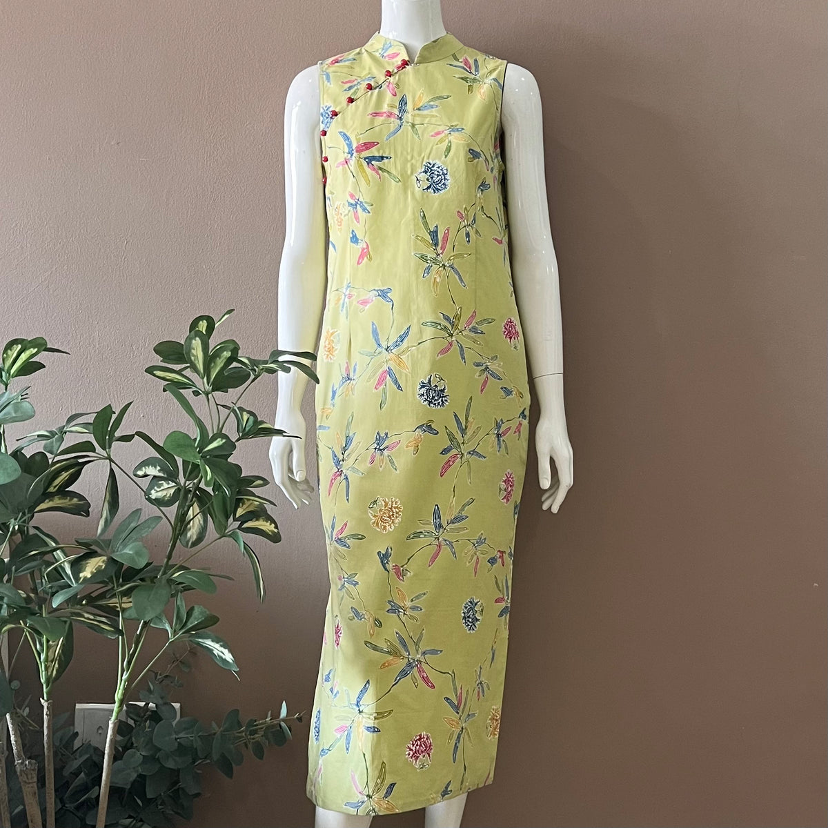 Lunar Cheongsam Maxi Dress - XS