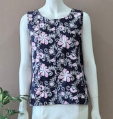 Tropical Side Button Top - M